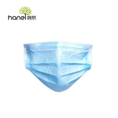 3ply Blue Disposable Civil Mask For 50pcs Per Box Package